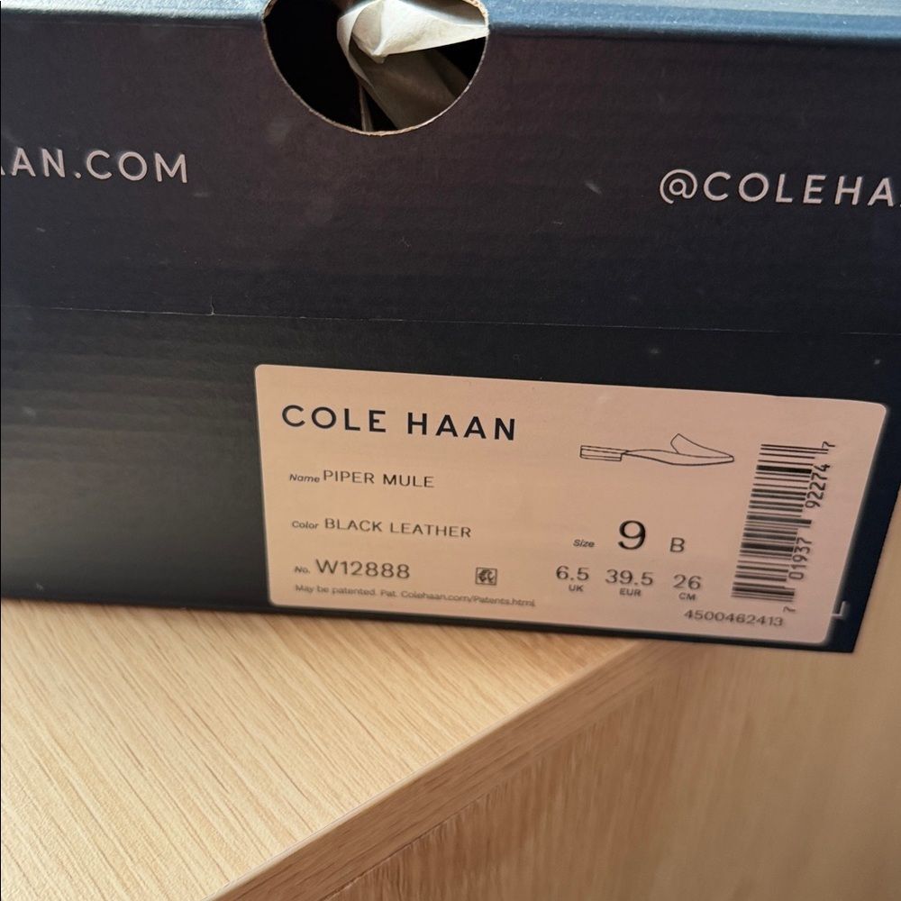 Cole Haan Piper Mule Black leather Size 9 - Picture 5 of 10
